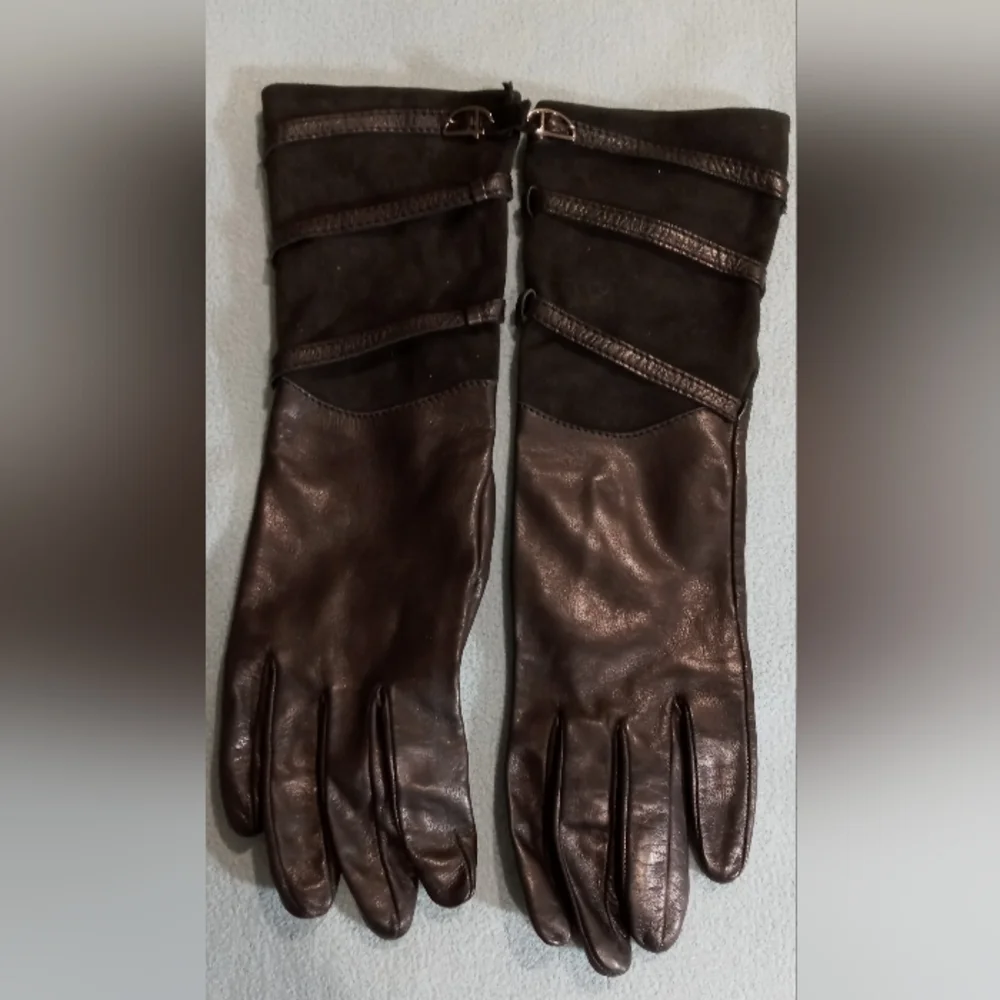 🧤 GIORGIO ARMANI 🧤 Black Silk Gloves